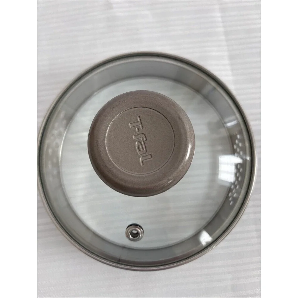 T-Fal Replacement Glass Lid~Steam Vent~Sturdy Knob, Inner Lip 5 3/8